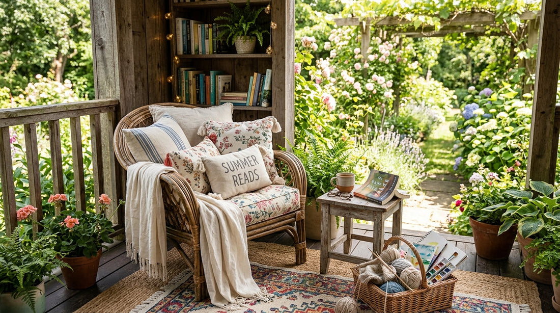 Summer Reading Nook: Creating a Cozy Corner with Rugs and Pillows