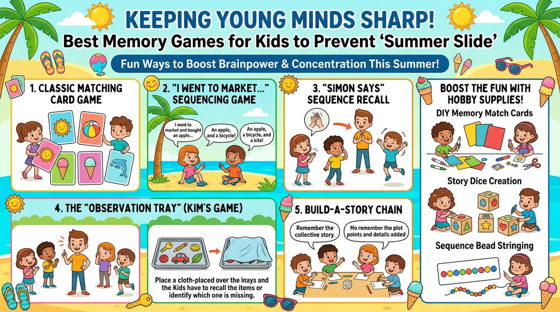 The Best Memory Games for Kids During Summer Break: Prevent "Summer Slide"