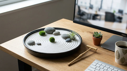 Creating a "Zen Garden" at Your Desk: Low-Maintenance Summer Stress Relief