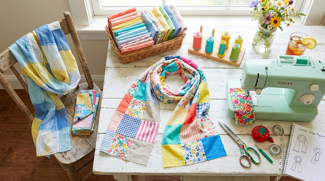 The Best Fabric Scraps Projects for Summer: Making Lightweight Scarves and Wraps