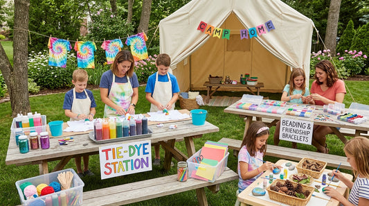 Summer Camp at Home: Creative Craft Stations for Kids and Parents