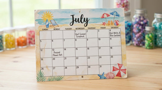 How to Create a Seasonal Craft Calendar for July Projects