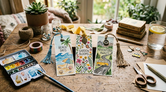 DIY Summer Bookmarks Inspired by Beaches, Gardens, and Road Trips