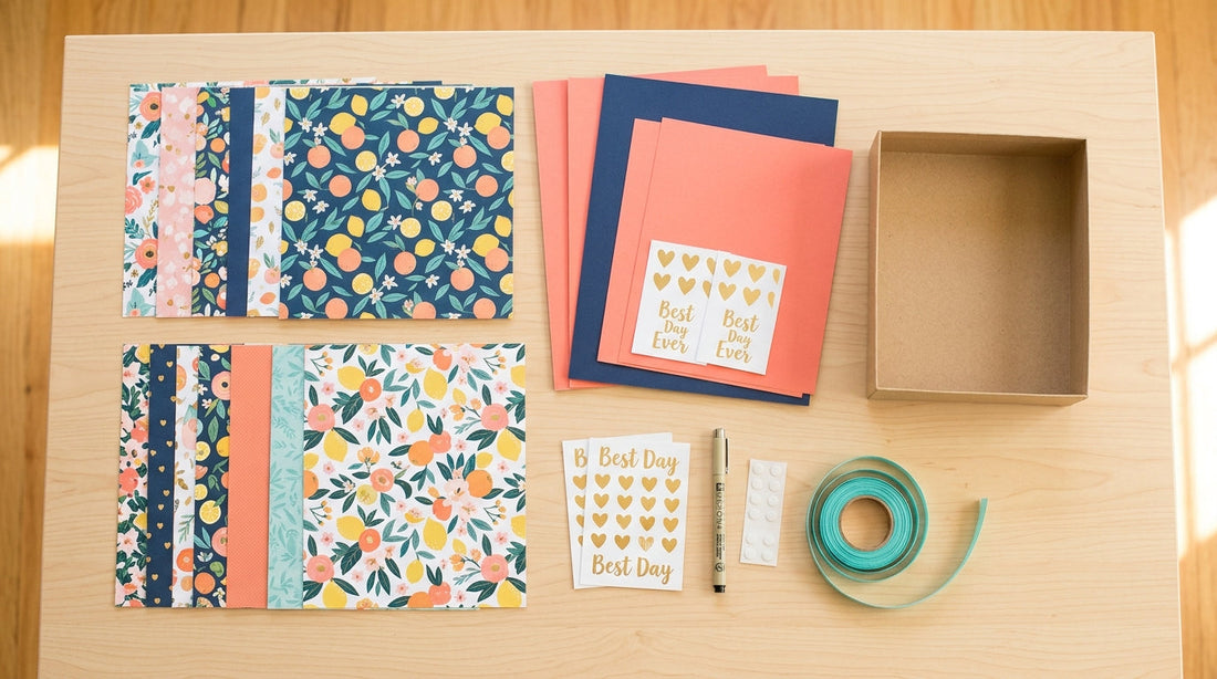 How to Create a Simple Scrapbook Kit for a Summer Wedding Guest