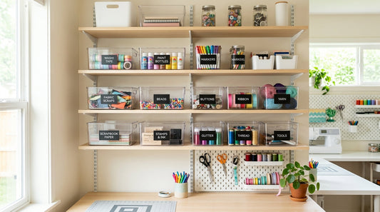 DIY Craft Room Labels: Organizing Supplies with a Clean, Modern Look