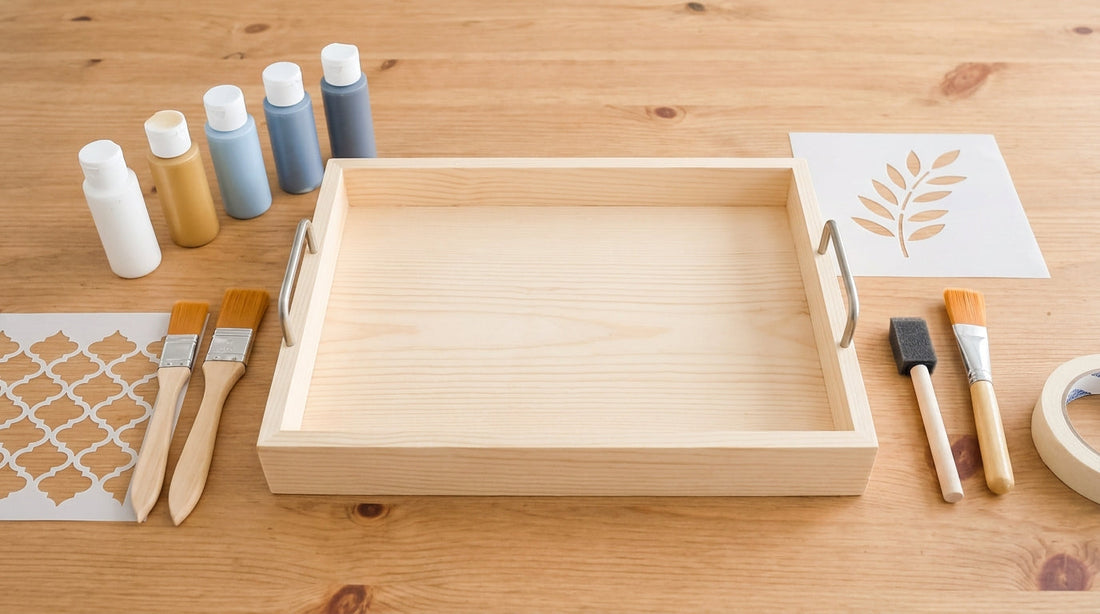 DIY Decorative Trays: Simple Paint and Stencil Ideas for Beginners