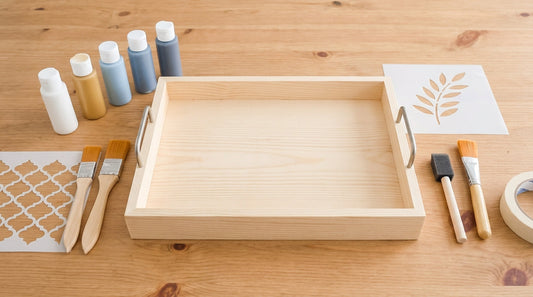 DIY Decorative Trays: Simple Paint and Stencil Ideas for Beginners
