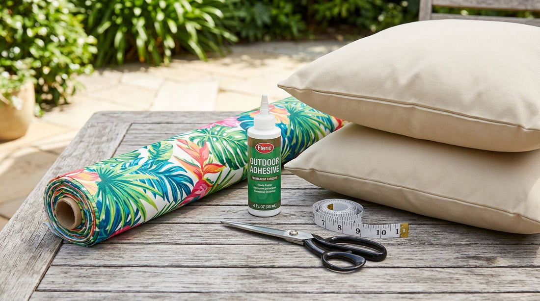 How to Make No-Sew Outdoor Pillow Covers for a Seasonal Refresh