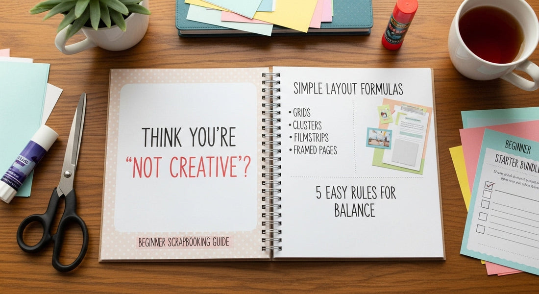 Scrapbooking for People Who “Aren’t Creative”: Easy Layout Formulas Anyone Can Use