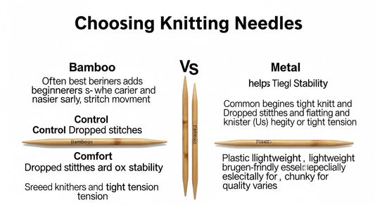 Knitting Needle Types: Bamboo vs. Metal vs. Plastic (and What Beginners Prefer)