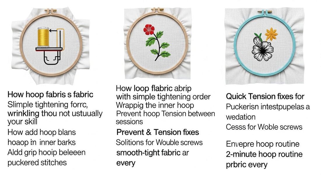Embroidery Hoop Problems Solved: Fabric Slipping, Wrinkles, and Tension Fixes