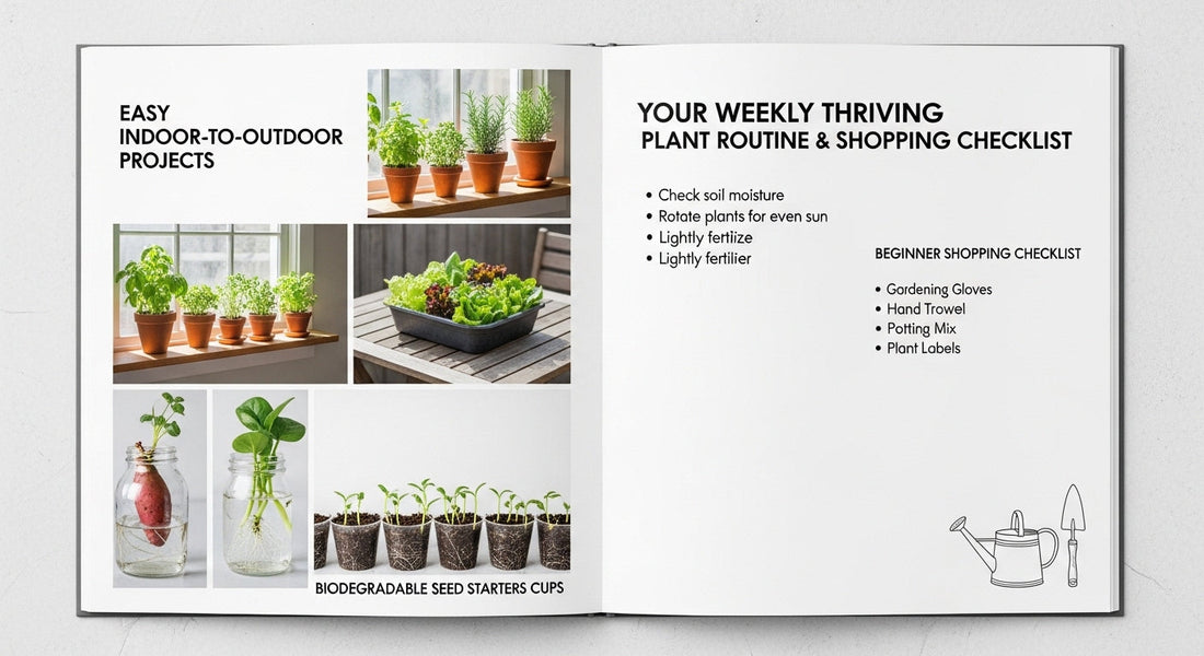 Gardening for Beginners: Easy Indoor-to-Outdoor Projects You Can Start This Month
