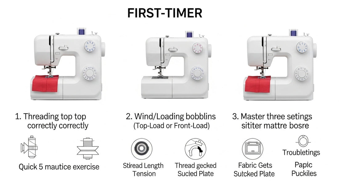 Sewing Machine Basics for First-Timers: Threading, Bobbins, and the 3 Settings That Matter