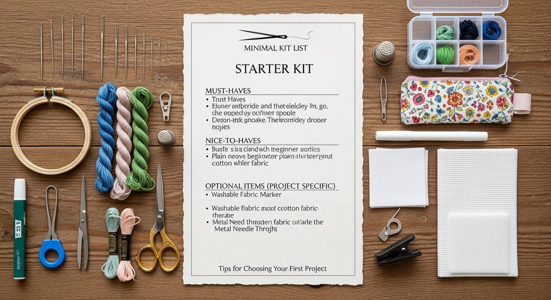 Needlework Starter Kit Checklist: The Most Useful Tools (Without Overbuying)