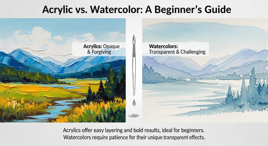 Acrylic vs. Watercolor: Which Painting Medium Is More Forgiving for Beginners?