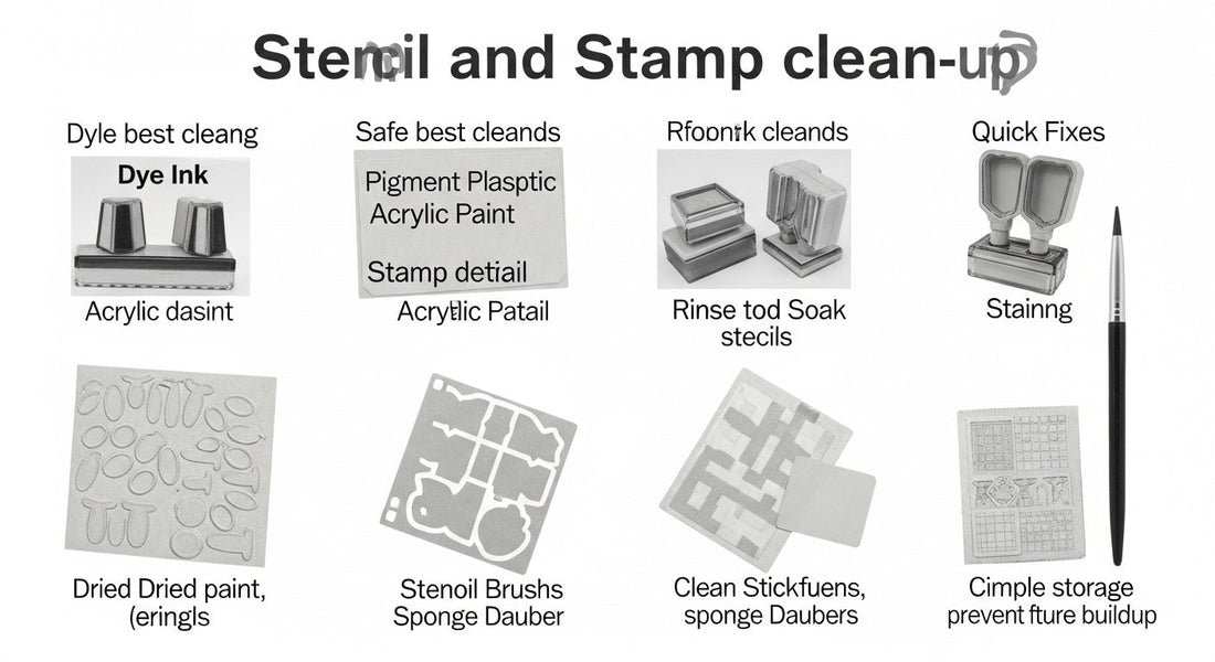 Stencil & Stamp Clean-Up Guide: Keep Tools Like-New Without Ruining Them