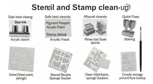 Stencil & Stamp Clean-Up Guide: Keep Tools Like-New Without Ruining Them