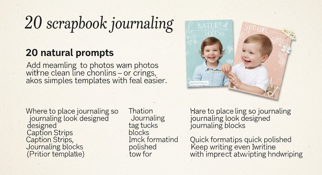 Scrapbook Journaling Prompts That Don’t Feel Cringe: 20 Short Lines That Add Meaning