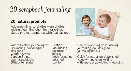 Scrapbook Journaling Prompts That Don’t Feel Cringe: 20 Short Lines That Add Meaning