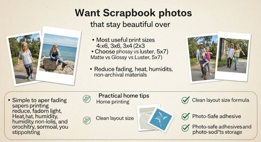 Photo Printing for Scrapbooks: Sizes, Paper Finish, and How to Avoid Faded Memories