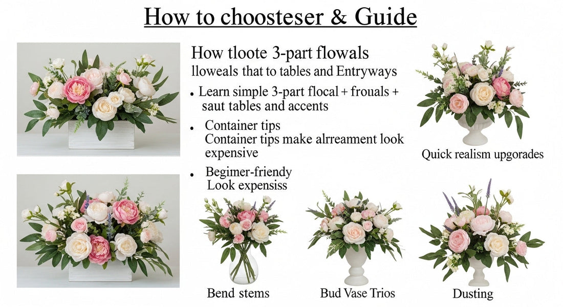 Faux Florals That Look Real: Easy Arrangements for Tables and Entryways
