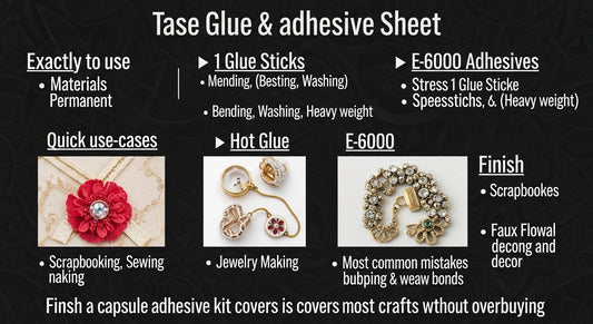 Glue & Adhesive Cheat Sheet: When to Use Tape, Glue Sticks, Hot Glue, or E6000-Style Adhesives