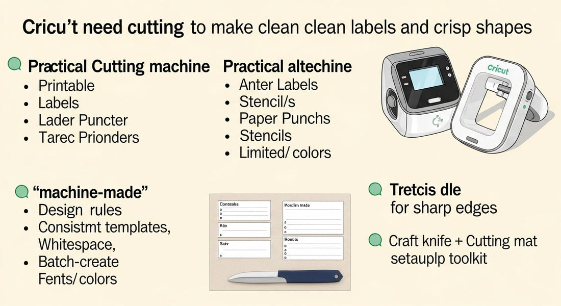 Beginner Cricut Alternatives: Crafting Clean Labels and Shapes Without a Cutting Machine