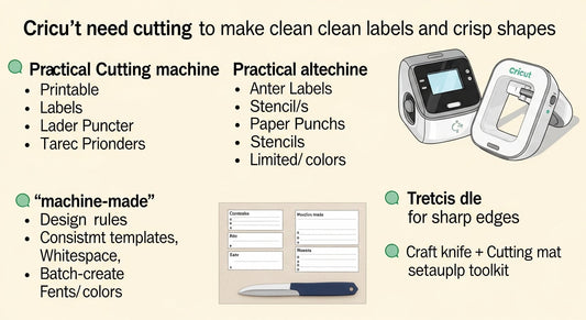 Beginner Cricut Alternatives: Crafting Clean Labels and Shapes Without a Cutting Machine