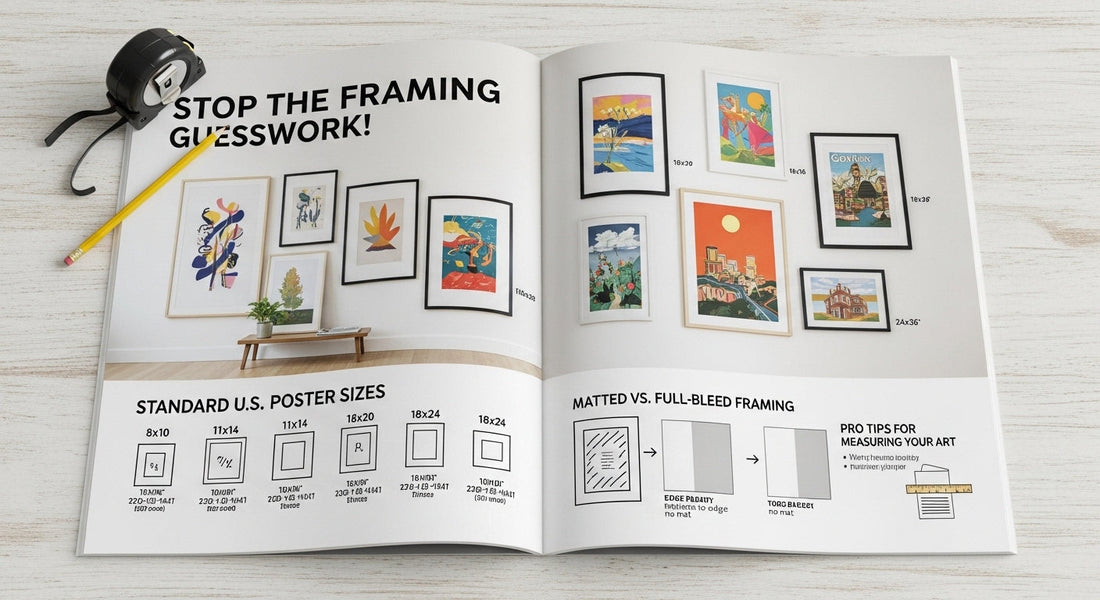How to Choose the Right Picture Frame Size for Standard Poster Prints