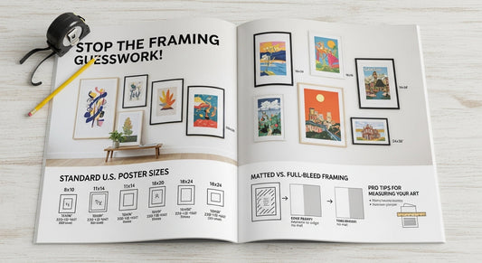 How to Choose the Right Picture Frame Size for Standard Poster Prints
