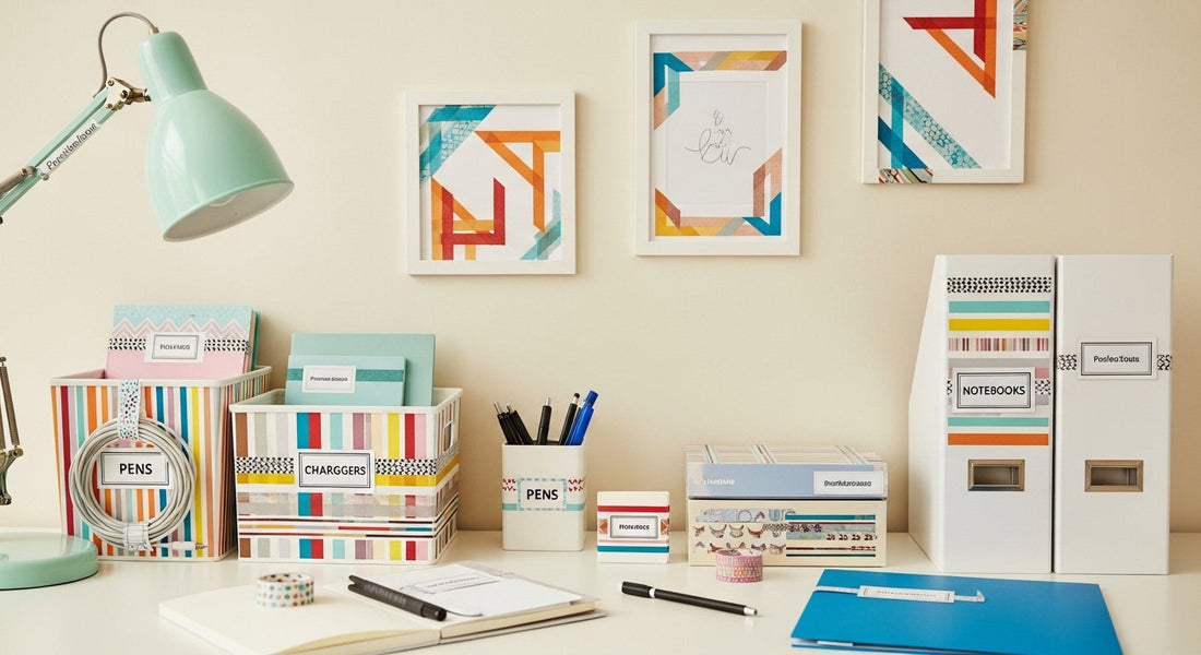 DIY Home Office Decor: How to Use Washi Tape and Labels for a Polished Look