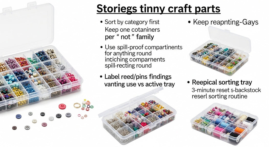 Organizers That Actually Work: How to Store Small Parts (Beads, Buttons, Needles) Without Chaos