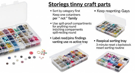 Organizers That Actually Work: How to Store Small Parts (Beads, Buttons, Needles) Without Chaos