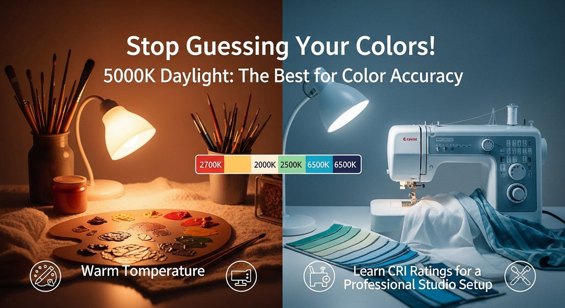 The Best Crafting Light Temperature: Warm vs. Cool White for Color Accuracy