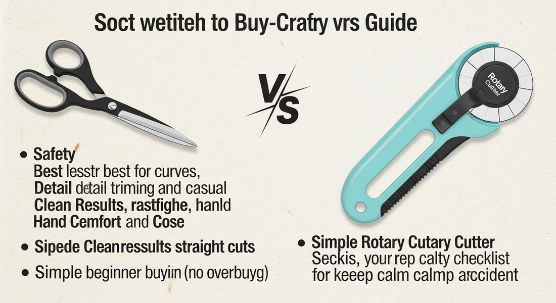 Craft Scissors vs. Rotary Cutter: Which One Is Safer, Faster, and Worth It?