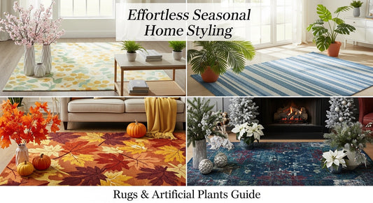 Creating a Seasonal Home Color Palette with Artificial Plants and Rugs