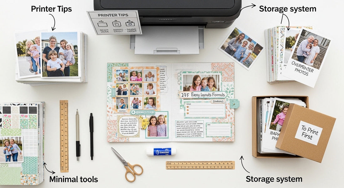 How to Start Scrapbooking with Digital Prints (Cheap, Easy, and No Fancy Tools)