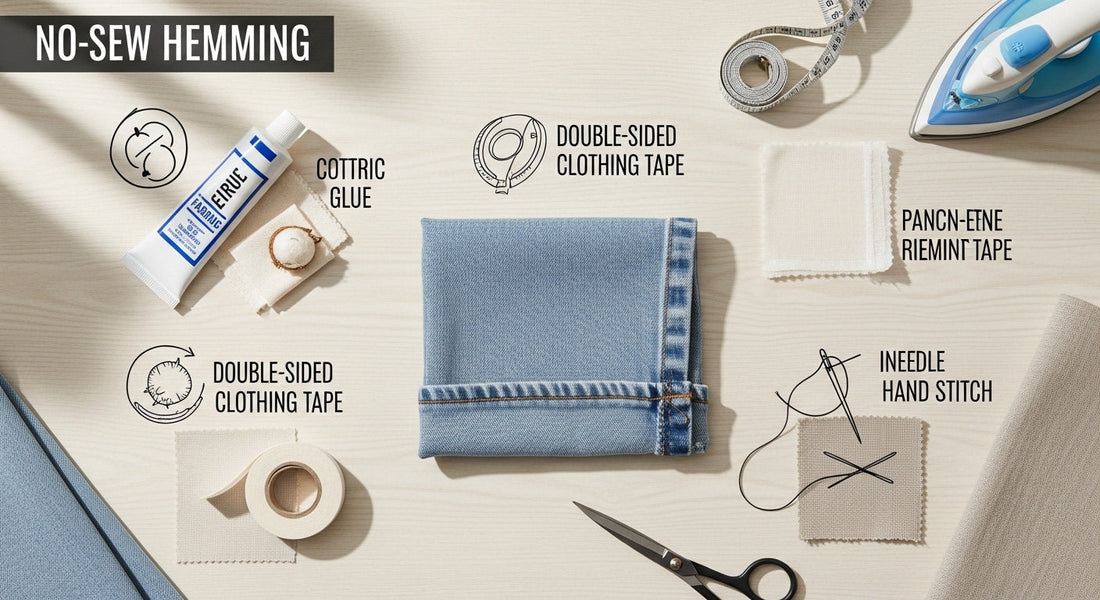 How to Hem Without a Sewing Machine: Tape, Hand Stitching, and Quick Fix Options