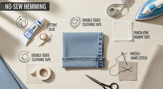How to Hem Without a Sewing Machine: Tape, Hand Stitching, and Quick Fix Options