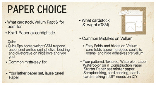 Paper Types Explained: Cardstock, Vellum, Kraft, and What Each Is Actually For