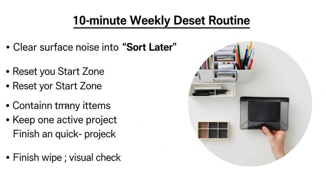 Desk Organization for Creatives: A Weekly Reset Routine That Takes 10 Minutes