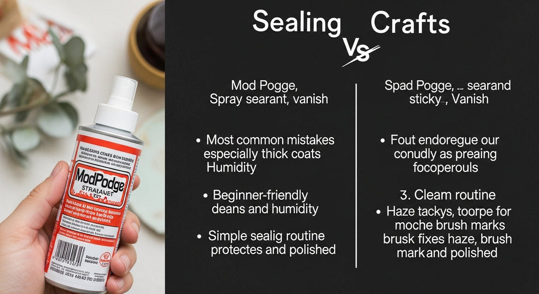 How to Seal Crafts Properly: Mod Podge vs. Spray Sealant vs. Varnish (No Cloudy Finish)