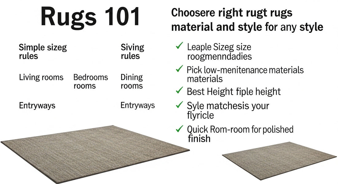 Rugs 101: How to Choose the Right Size, Material, and Style for Any Room