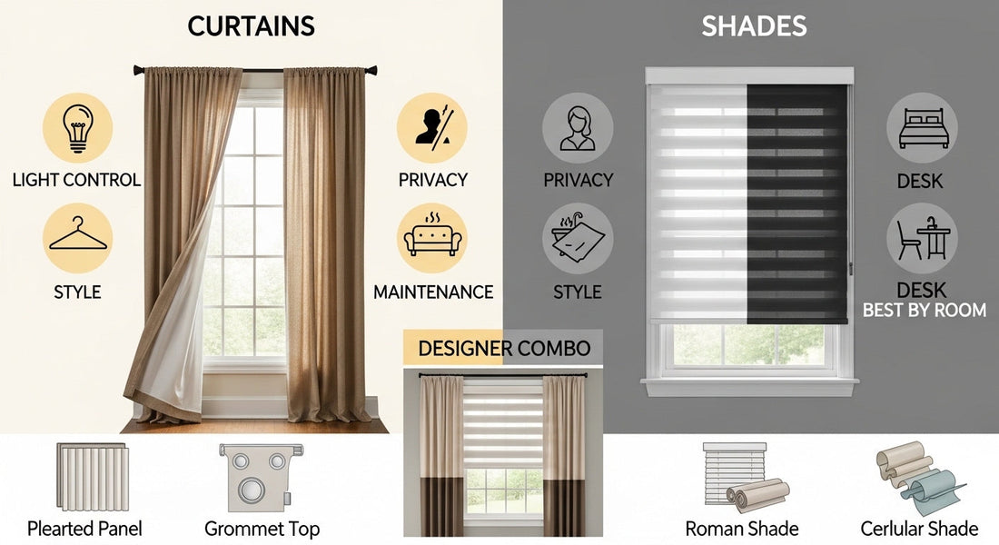 Curtains vs. Shades: Which Window Treatment Fits Your Room and Lifestyle?