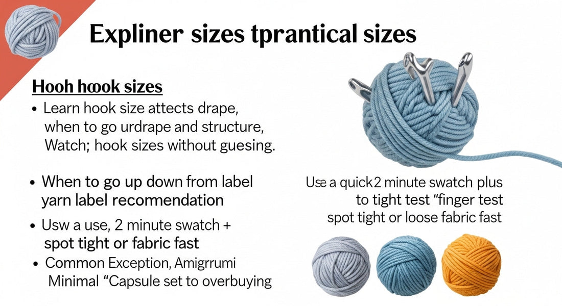 Crochet Hook Sizes Made Simple: How to Match Hooks to Yarn Without Guessing