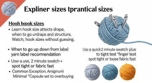 Crochet Hook Sizes Made Simple: How to Match Hooks to Yarn Without Guessing