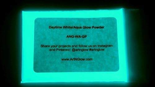 Glow in The Dark Pigment Powder - Neutral and Fluorescent Color for Art Painting, Fine Art, Nail Art Paint, and DIY Crafts - Long Lasting 10+ Color Options - Neutral Aqua - (1 Kilogram)