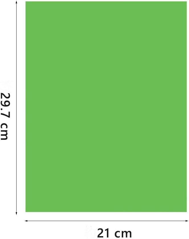 A4 Origami Paper Green 100 Sheets, 8.27×11.7 inch Double Sided Color Easy Fold Big Origami Paper A4 Colored Copy Papers Thin 70gsm for Beginners, DIY handwork Art and Craft Projects (210 x 297 mm)