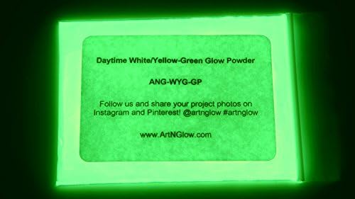 Glow in The Dark Pigment Powder - 30 Grams/1 Ounce - Neutral and Fluorescent Colors for Art Painting, Fine Art, Nail Art Paint, and DIY Crafts - Long Lasting 10+ Color Options - Neutral Green