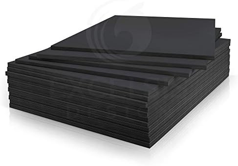 15 Pack Foam Board | Black Foam Board 3/16 Inch Thick Black Core Mat | Backing Board for Presentations, Signboards, Arts, Display and Crafts with Double-Sided Sheet - 20x30 Inches
